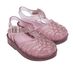 SANDALIA MINI MELISSA POS ROSA GLITT