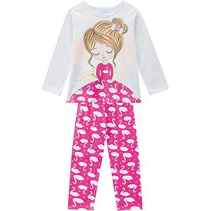 PIJAMA FEMININO MESCLA WHITE