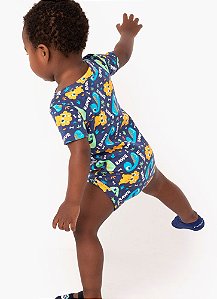 BODY MC BABY SUE DINO AZUL MARINHO