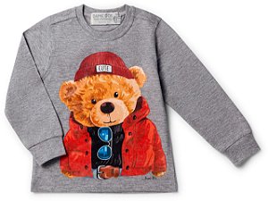 CAMISETA TEDDY BIG CINZA