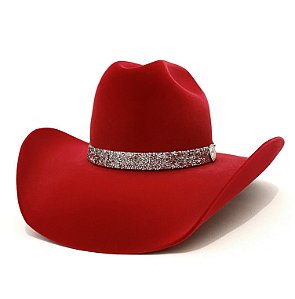 Chapéu Country Vermelho Montana | Loja Chapéu Premium - Chapéu Premium |  Top Hats!