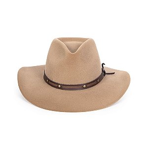 CHAPÉU COUNTRY MODELO GUSTTAVO AREIA UNISSEX ABA CURVADA 8CM