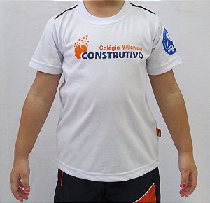 CAMISETA MANGA CURTA CONSTRUTIVO BRANCA