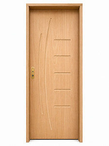 Porta Frisada Stander Dover c/ Batente de 14 cm Misto c/ Fechadura Tambor Wc - Rick Esquadrias