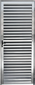 Porta Palheta Sem Ventilação Alumínio Brilhante - Spj Linha 25