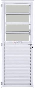 Porta Basculante Vdr. Boreal Alumínio Branco - Spj Linha 25