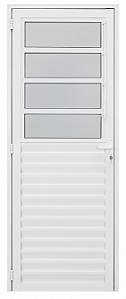 Porta Basculante Vdr. Boreal Alumínio Branco - Spj Linha 25