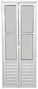 Porta Camarão Palheta Com Vidro Mini Boreal Alumínio Branco - Spj Linha 25