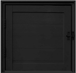 Porta Abrigo Lambril Alumínio Preto - Spj Linha Premium