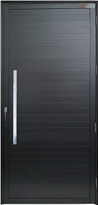 Porta Lambril Sem Vidro Com Puxador 80 Cm Alumínio Preto - Spj Premium - Últimas Peças