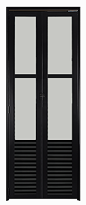 Porta Camarão Palheta Com Vidro Mini Boreal Alumínio Preto - Spj Linha 25