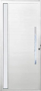 Porta Lambril 1 Visor Vdr. Boreal Com Puxador 80 Cm Alumínio Branco - Spj Premium