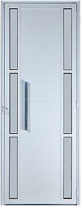 Porta Lambril Visor Duplo Vdr. Boreal Com Puxador 60 Cm Alumínio Branco - Spj Premium