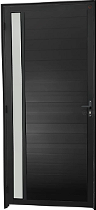 Porta Lambril 1 Visor Vdr. Boreal Alumínio Preto - Spj Premium