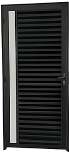 Porta Palheta 1 Visor Vdr. Boreal Alumínio Preto - Spj Linha 25