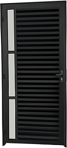 Porta Palheta 1 Visor Vdr. Boreal Alumínio Preto - Spj Linha 25