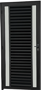 Porta Palheta Duplo Visor Vdr. Boreal Alumínio Preto - Spj Linha 25