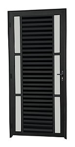 Porta Palheta Duplo Visor Vdr. Boreal Alumínio Preto - Spj Linha 25