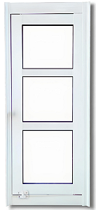 Janela Capelinha Com Travessa Vidro Liso Incolor Alumínio Branco - Spj Linha 25