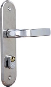 Fechadura Stilo Alavanca Espelho Cromada Externa - Mgm