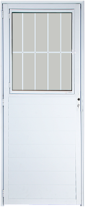 Porta Lambril Social Com Postigo Vdr. Boreal Alumínio Branco - Spj Premium