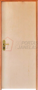 Porta Lisa Mista Ecológica c/ Batente 9 cm Ecol. c/ Fech. Tambor - Rick Esquadrias