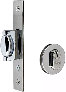 Fechadura Auxiliar Rolete 4600 54mm Cromado - Silvana Assa Abloy - Últimas Peças