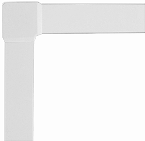 Kit Arremate em Alumínio Branco Para Janela Basculante / Maxim-Ar - Linha Decor - Spj - Últimas Peças