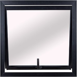 Maxim Ar 1 Seção Alumínio Preto Vidro Boreal - Linha Topsul - Esquadrisul
