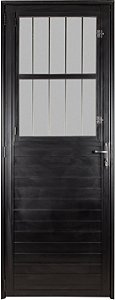Porta Lambril Com Postigo Alumínio Preto Vidro Boreal - Linha TopSul - Esquadrisul