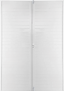 Porta Central Lambril Alumínio Branco - Spj Linha 25
