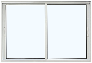 Janela De Correr 2 Folhas Móveis Sem Bandeira Sem Grade Alumínio Branco - Cmc Esquadrias Harmony