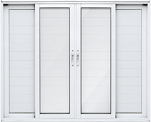 Janela Veneziana 6 Fls Lambril Sem Grade Alumínio Branco - Spj Linha Premium
