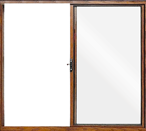 Janela De Correr 2 Fls Sem Grade Alumínio Amadeirado - Esap Plus