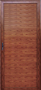 Porta Lambril Sem Vidro Alumínio Amadeirado - Esap Linha 25