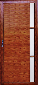 Porta Lambril 1 Visor Lateral Vdr. Boreal Alumínio Amadeirado - Esap Linha 25