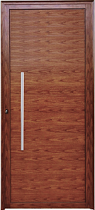 Porta Lambril Sem Vidro Com Puxador 80 Cm Alumínio Amadeirado - Esap Linha 25