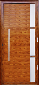 Porta Lambril 1 Visor Vdr. Boreal Com Puxador 80 Cm Alumínio Amadeirado - Esap Linha 25