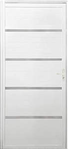 Porta Lambril Frisada Sem Vidro Alumínio Branco - Spj Premium