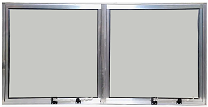 Janela Maxim-Ar 2 Sec. Vdr. Mini Boreal Alumínio Brilhante - Spj Modular - Saldão