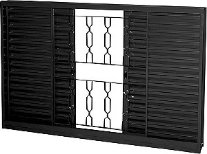 Janela Veneziana 4 Folhas Em Aço Com Grade Corrente Sem Vidro Req. 12 cm - Gerotto Prata Saldão