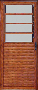 Porta Basculante Vdr. Boreal Alumínio Amadeirado - Esap Linha 25
