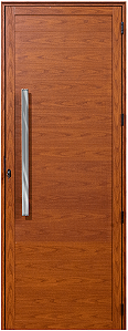 Porta Lambril Sem Vidro Com Puxador 80Cm Alumínio Amadeirado - Linha Maxx - Esal