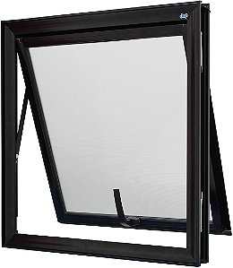 Maxim-ar Em Alumínio Preto 1 Folha Abert. 45° Vdr Mini Boreal - Jap Linha 25 Saldão