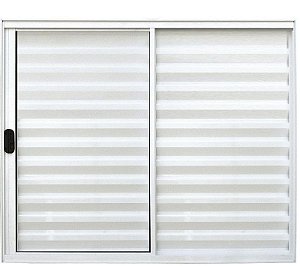 Janela Veneziana 3 Fls Sem Grade Alumínio Branco - Spj Modular Saldão