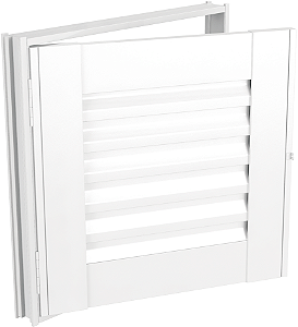 Porta Abrigo Em Aço Branco Sem Ventilação C/ Porta Cadeado Req. 6 Cm - Brasil Esquadrias Inove Saldão