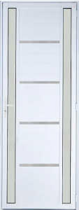 Porta Lambril Frisada Visor Duplo Vdr. Boreal Alumínio Branco - Spj Premium Saldão