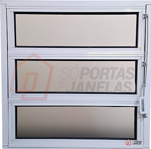 Janela Basculante 1 Sec. Vdr. Mini Boreal Alumínio Branco - Cmc Classic Saldão