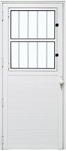 Porta Social Lambril Vidro Mini Boreal Alumínio Branco - Linha Maxx - Esal