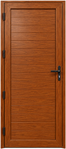 Porta América Lambril Alumínio Amadeirado - Linha Maxx - Esal